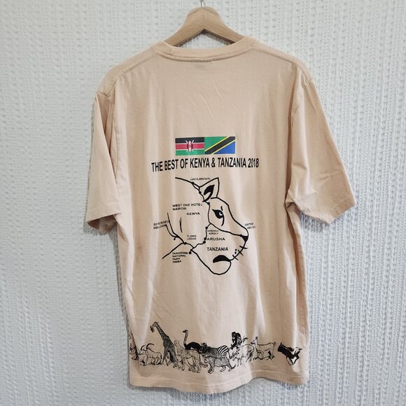 Manqa Africa Crewneck Graphic T-Shirt Size X-Large - Picture 2 of 14